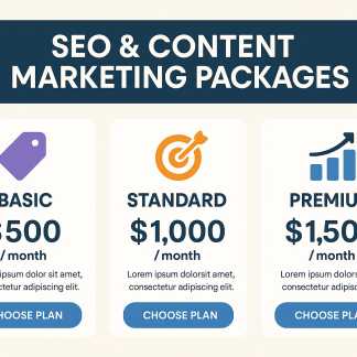 SEO & Content Marketing Packages
